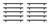 Elegant Lighting - PL400-7-MB-10PK - Bar Pull Multipack (set of 10) - Quinn - Matte Black