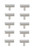 Elegant Lighting - PL402-1-NK-10PK - Bar Pull Multipack (set of 10) - Dior - Brushed Nickel