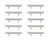 Elegant Lighting - PL402-3-NK-10PK - Bar Pull Multipack (set of 10) - Dior - Brushed Nickel