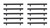Elegant Lighting - PL402-6-MB-10PK - Bar Pull Multipack (set of 10) - Dior - Matte Black