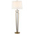 Visual Comfort Signature - ARN 1440HAB/BLK-L - LED Floor Lamp - Valda - Hand-Rubbed Antique Brass and Matte Black
