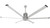 Big Ass Fans - MK-I61-071906A727I12 - 84Ceiling Fan - i6 - Brushed Silver