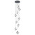 W.A.C. Lighting - PD-19405R-BK - LED Chandelier - Whirl - Black