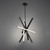 W.A.C. Lighting - PD-73128-BK - LED Chandelier - Parallax - Black