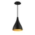 W.A.C. Lighting - PD-W55809-BK/GR - LED Pendant - Copa - Black Gold Ribbed