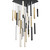 Modern Forms - PD-64841S-BK/AB-BK - LED Pendant - Chaos - Black/Aged Brass & Black