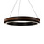 Modern Forms - PD-88536-BK/DW - LED Pendant Chandelier - Delaney - Black/Dark Walnut