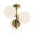 AFX Lighting - ARNC17LAJD4LB - LED Semi-Flush Mount - Arren - Light Antique Brass