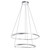 AFX Lighting - OBRP2432LAJUDSN - LED Pendant - Oberon - Satin Nickel