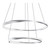 AFX Lighting - OBRP3240LAJUDSN - LED Pendant - Oberon - Satin Nickel