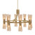 Toltec Lighting - 4808-NAB-883 - 16 Light Chandelier - Everleigh - New Age Brass