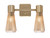 Toltec Lighting - 4822-NAB-883 - Two Light Bath Bar - Everleigh - New Age Brass
