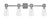 Toltec Lighting - 4824-GP-880 - Four Light Bath Bar - Everleigh - Graphite
