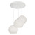 AFX Lighting - CLEP13WHRND3 - Three Light Pendant - Cleo - White