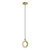 AFX Lighting - HLOP08LAJUDLB - LED Pendant - Halo - Light Antique Brass
