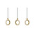 AFX Lighting - HLOP08LAJUDLBLNR3 - LED Linear Pendant - Halo - Light Antique Brass