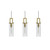 AFX Lighting - HOUP04MBLBLNR3 - Three Light Linear Pendant - Houston - Light Antique Brass