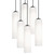 AFX Lighting - LEOP0412MBBKRND6 - Six Light Pendant - Leo - Black