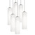 AFX Lighting - LEOP0412MBSNRND6 - Six Light Pendant - Leo - Satin Nickel