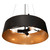 AFX Lighting - LRCP22MBBKGD - Three Light Pendant - Lyric - Black and Gold