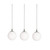 AFX Lighting - LRTP07MBSNLNR3 - Three Light Pendant - Loretto - Satin Nickel