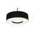 AFX Lighting - MCP1932MBBK-BK - Three Light Pendant - Montclair - Black