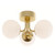 AFX Lighting - METC15L30D1SB - LED Flush Mount - Metropolitan - Satin Brass
