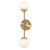 AFX Lighting - PRLS0418L30D1SB - LED Wall Sconce - Pearl - Satin Brass