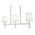 AFX Lighting - ROSP3605CBSN - Three Light Linear Pendant - Rose - Satin Nickel