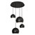 AFX Lighting - RXYP99BKRND4 - Four Light Pendant - Roxy - Black