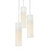 AFX Lighting - SSP04MBSNWHRND3 - Three Light Pendant - Soho - Satin Nickel