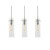 AFX Lighting - VSAP05MBSNLNR3 - Three Light Linear Pendant - Vista - Satin Nickel