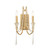 Varaluz - 270W02BK - Two Light Wall Sconce - Barcelona - Brass Kisser
