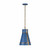 Varaluz - 536M01FBBRZ - One Light Pendant - Brasserie - French Blue/Heritage Bronze