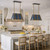 Brasserie Three Light Linear Pendant (536N03FBBRZ)