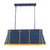 Varaluz - 536N04FBBRZ - Four Light Linear Pendant - Brasserie - French Blue/Heritage Bronze