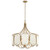 Varaluz - 556P05BK - Five Light Pendant - Panelist - Brass Kisser