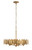 Varaluz - 560C05BK - Five Light Pendant - Petal Reign - Brass Kisser