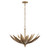 Varaluz - 563P06BK - Six Light Pendant - Zanara - Brass Kisser