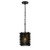 Varaluz - 569M01BL - One Light Pendant - Urchin - Black