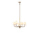 Varaluz - 576C08BG - Eight Light Chandelier - Rockford - Brontourage/Travartine