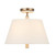 Varaluz - 576S03BG - Three Light Semi-Flush Mount - Rockford - Brontourage/Travartine