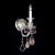 manufacturer_finish:Polished Silver|manufacturer_glass:Amethyst/Rose/Cl Rock Crystal Colors|crystal:Amethyst/Rose/Clear Rock Crystal