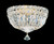 Schonbek - 5891-40O - Four Light Semi-Flush Mount - Petit Crystal Deluxe - Polished Silver