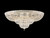 Schonbek - 5897-40R - 36 Light Semi-Flush Mount - Petit Crystal Deluxe - Polished Silver