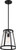Nuvo Lighting - 60-6699 - One Light Pendant - Bruge - Matte Black / Clear Glass