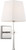 Nuvo Lighting - 60-6708 - One Light Vanity - Highline - Polished Nickel / White Fabric