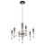 Schonbek - S5606-710/18R - Six Light Chandelier - Tempest - Soft Silver/Black