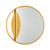 Kalco - 803905 - One Light Mirror - Divisio - Oxidized Gold Leaf
