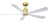 Fanimation - FPD5534BS - 52 Ceiling Fan - Kute5 52 - Brushed Satin Brass